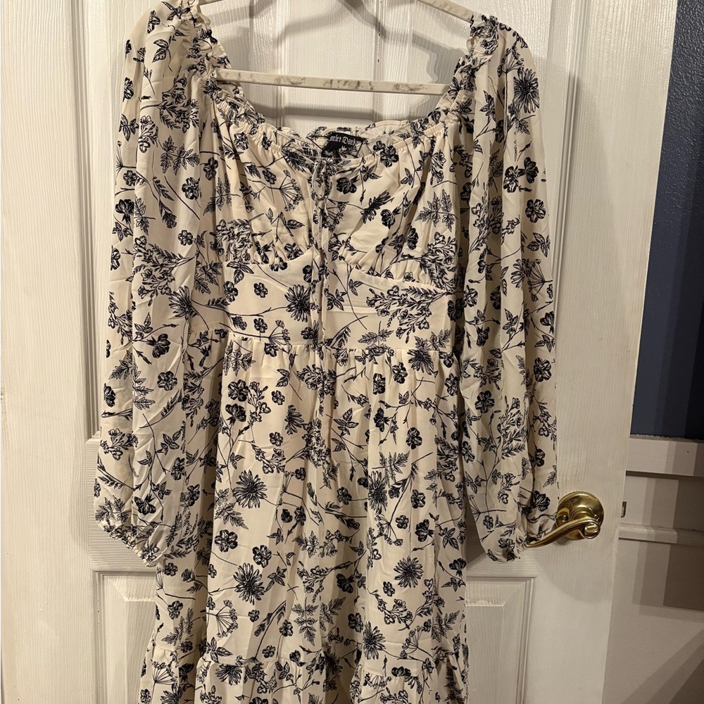 Scarlet Darkness Print Dress M